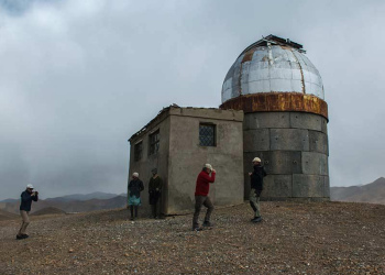An abandoned observatory from Soviet times