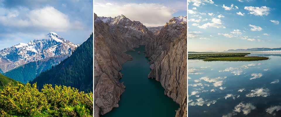 Discover the Lakes Issyk-Kol, Song-Kol and Kel-Suu.