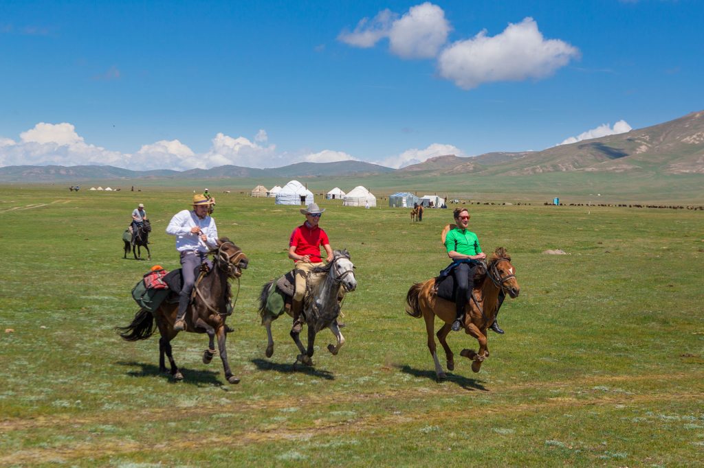 Horse riding in Songkol valley